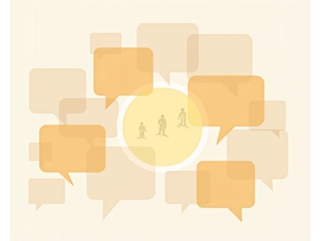 Ikona symbolizująca forum dyskusyjne z dymkami rozmowy.